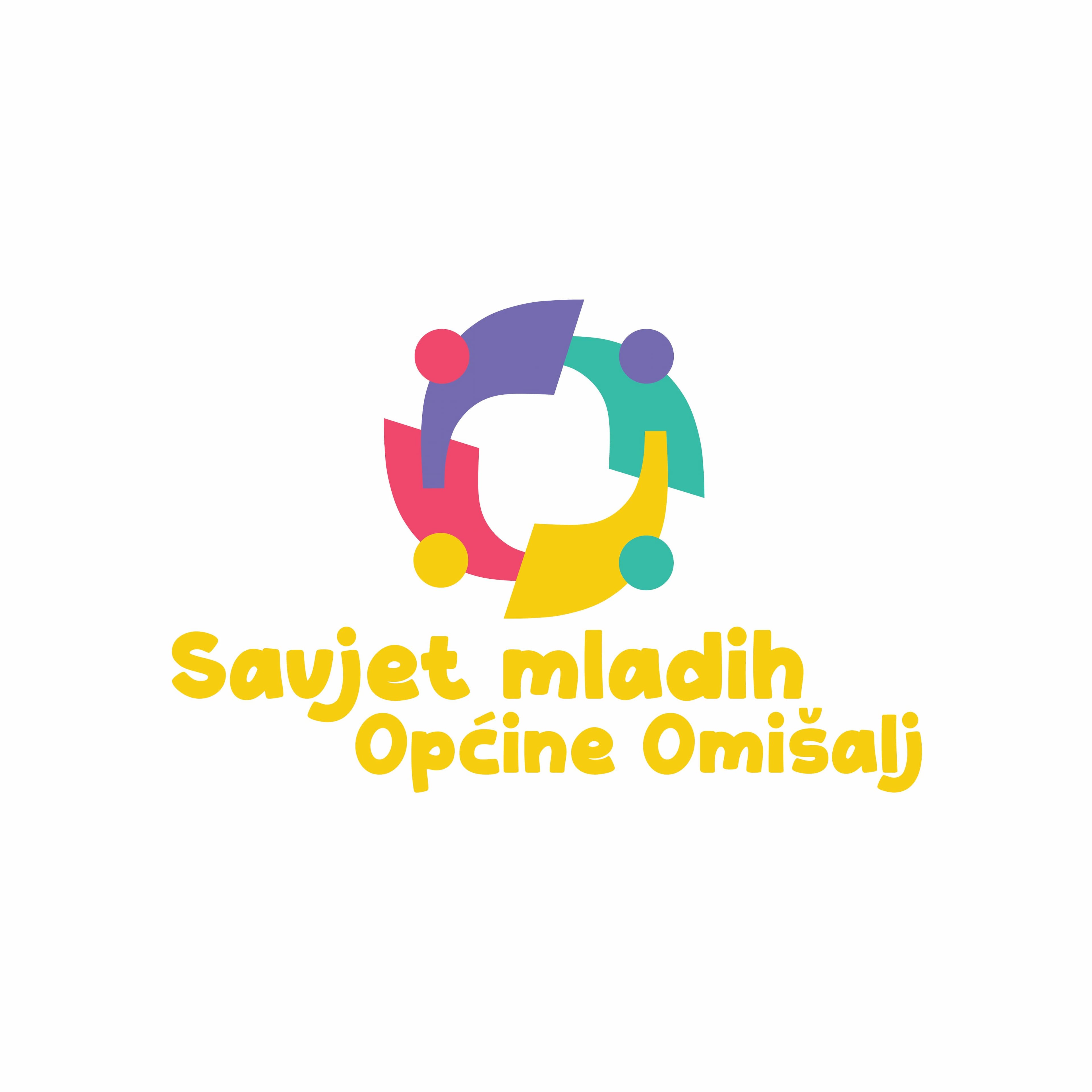 logo savjeta - mladi koji se drža za ruke, u krugu